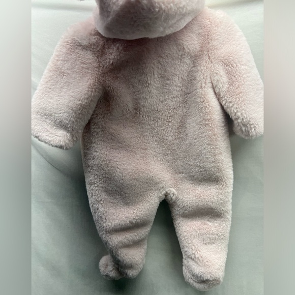 Janie and Jacking soft fleece bunting light pink size 0/3mo - Picture 3 of 8